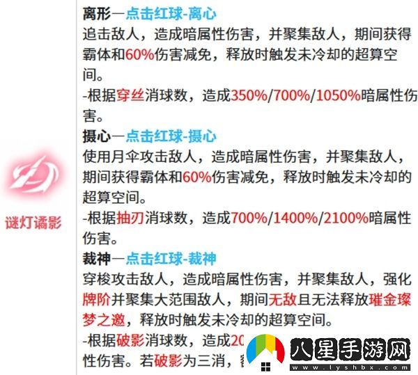 戰(zhàn)雙帕彌什莉莉絲謬影的技能特點及解析，帶你詳細了解玩法
