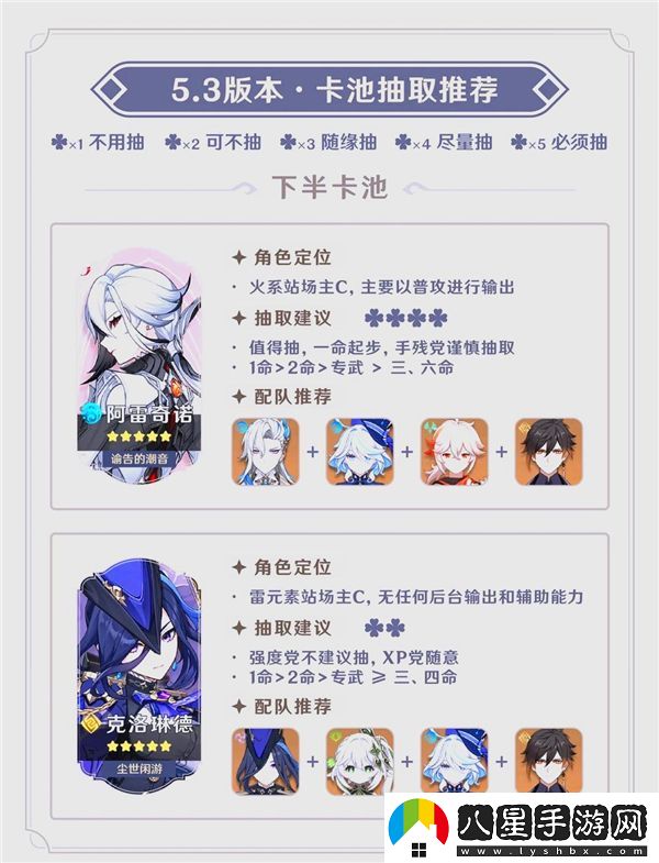 原神5.3版本卡池抽取推薦與價(jià)值分析，是否值得投入？