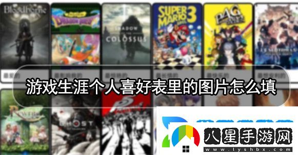 游戲生涯個人喜好表怎么制作