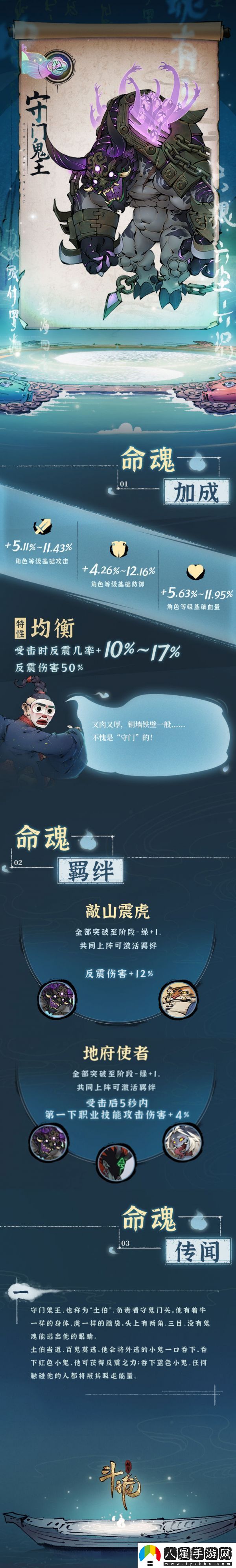 斗詭守門鬼王命魂屬性具體一覽