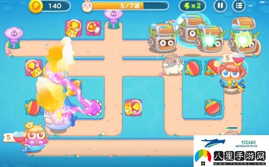 保衛(wèi)蘿卜4海的閨女第37關(guān)攻略