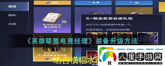 英雄聯盟電競經理裝備升級攻略揭秘