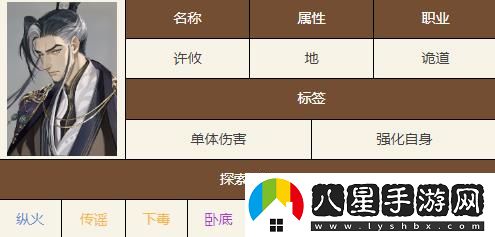 如鳶許攸技能天賦具體解讀