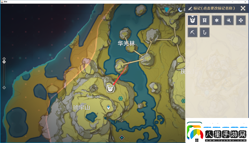 原神逐月符位置一覽